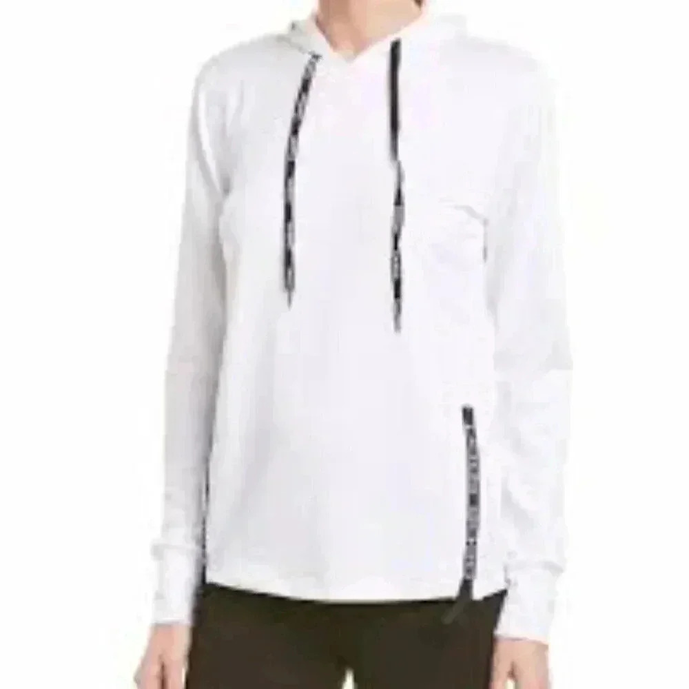 Bebe Sport Womens Tech Terry Side Zip Hoodie